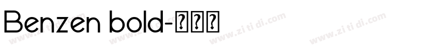 Benzen bold字体转换